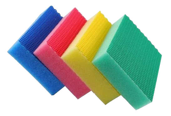 Flotar Escuela primaria munición Juego de 4 esponjas de colores - Accesorios de limpieza - Seguridad e  higiene en el trabajo - Fricosmos